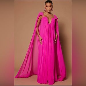 Pink fashion nova Bella maxi gown